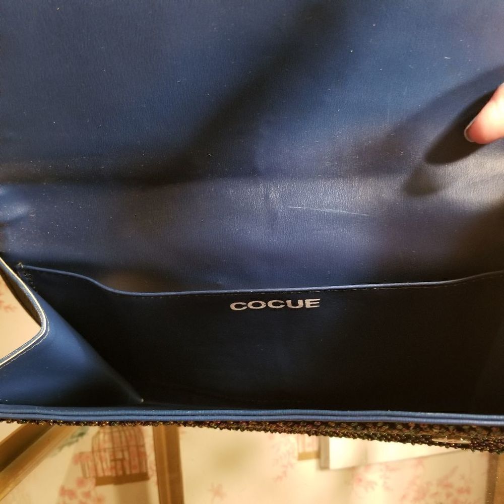 Cocue Royal Blue Sequin Bag Japanese - Picture 7 of 10